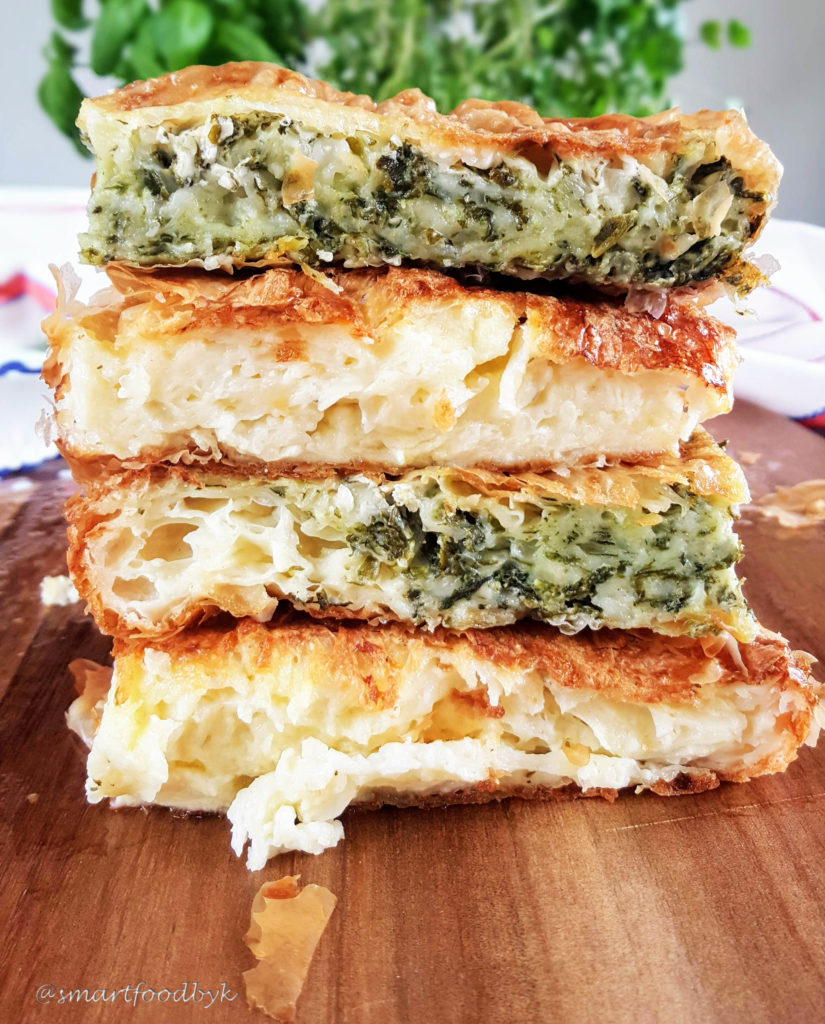 Gibanica – savoury millefeuille with cheese and spinach