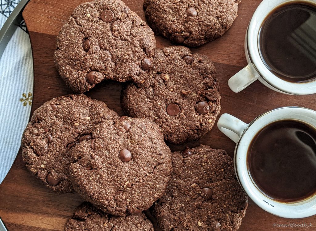 Vegan chocolate chip cookies. Cookies vegan aux pépites de choco.